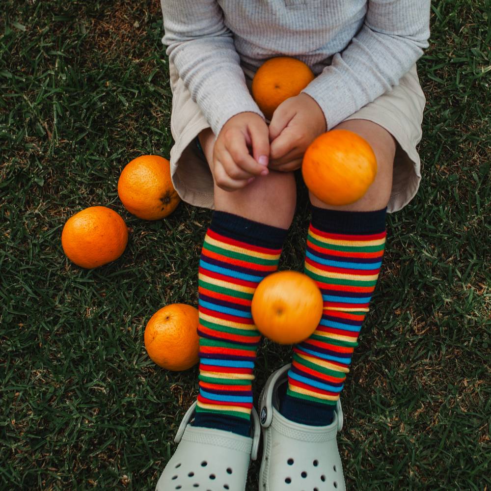 Kids Knee-High Merino Socks - Jester