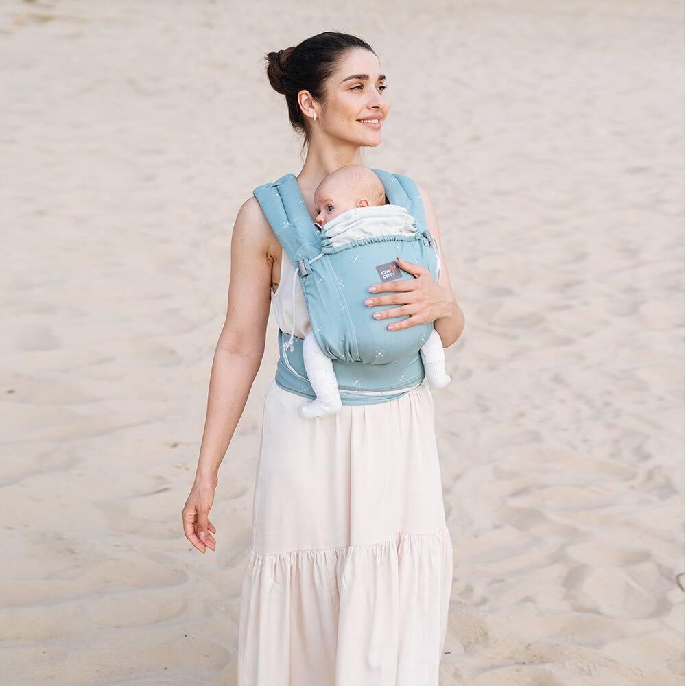 LoveTie Organic Baby Carrier - Aquamarine