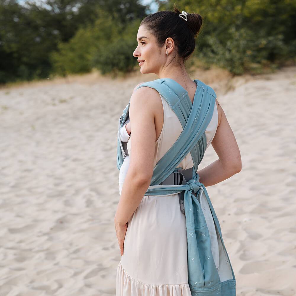 LoveTie Organic Baby Carrier - Aquamarine