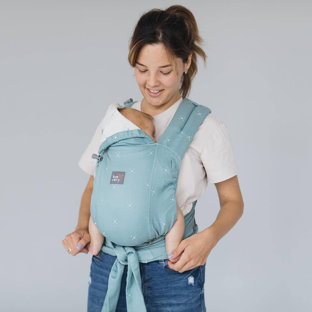 LoveTie Organic Baby Carrier - Aquamarine