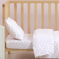 Cotton Cot Fitted Sheet - Lots of Love