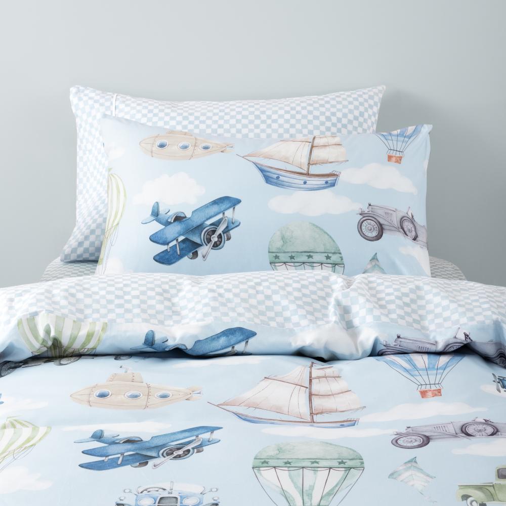 Cotton Duvet Cover Set - Jetset Journey