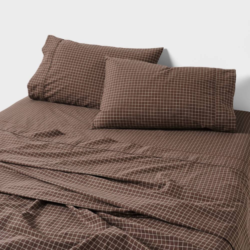 Sheet Set - Volley Check - Chocolate