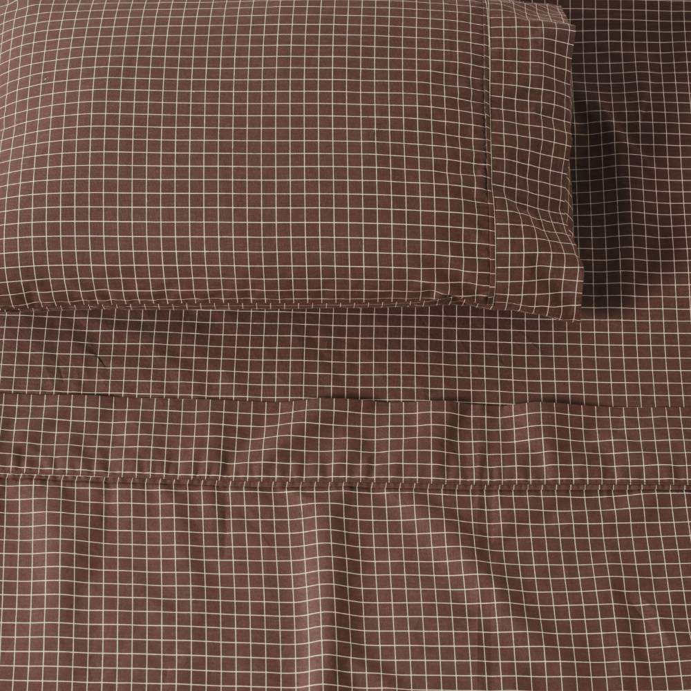 Sheet Set - Volley Check - Chocolate