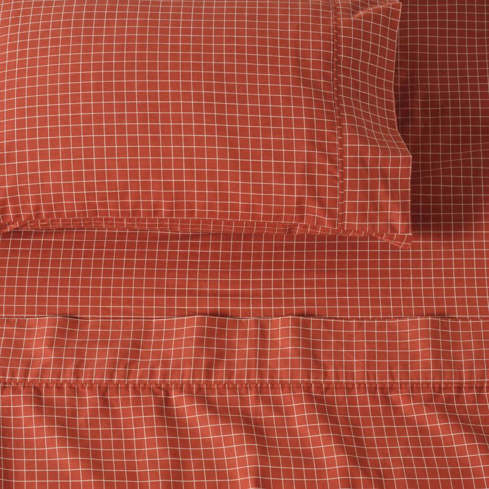 Sheet Set - Volley Check - Chilli