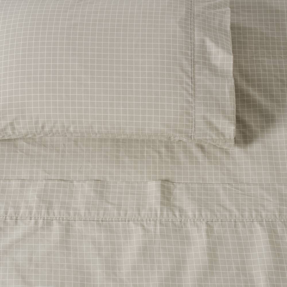 Sheet Set - Volley Check - Pebble