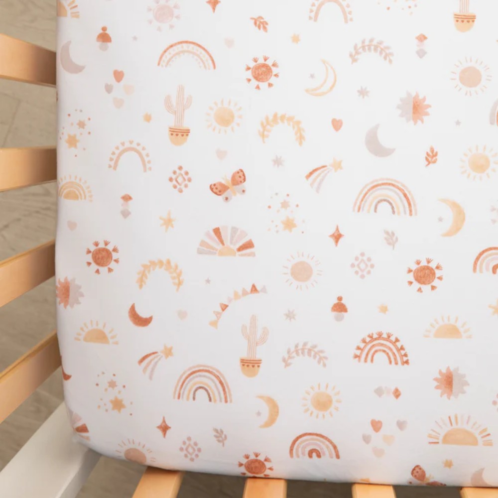 Jersey Fitted Sheet 2pk - Bohemian Bliss