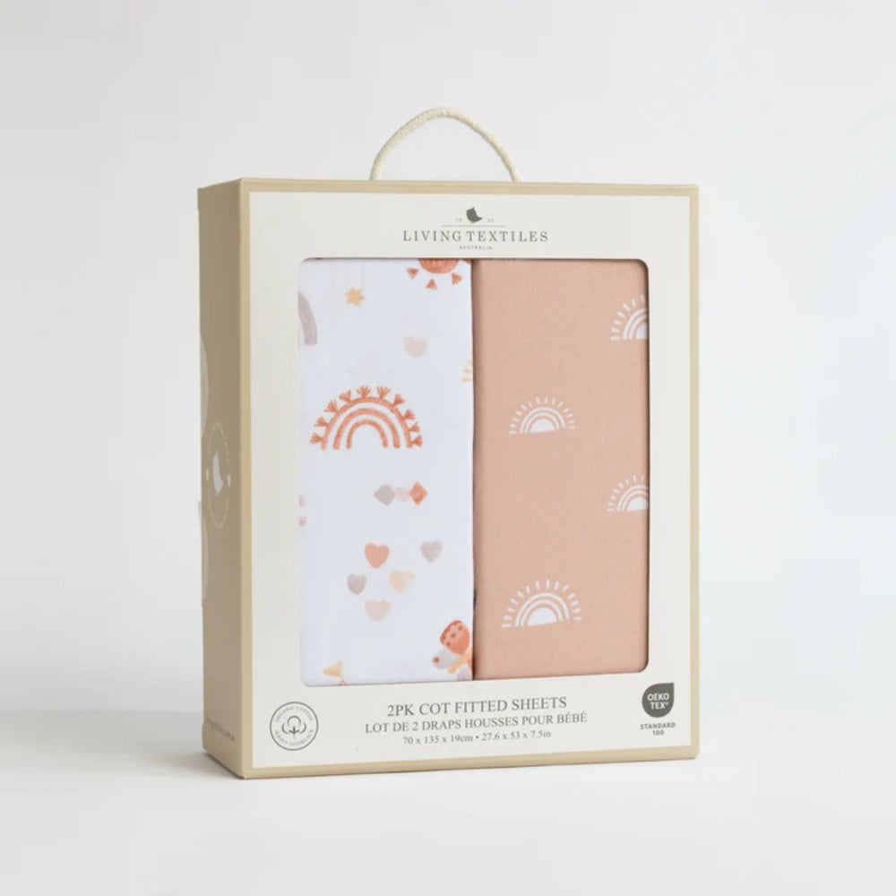 Jersey Fitted Sheet 2pk - Bohemian Bliss