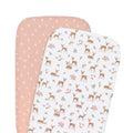 Jersey Fitted Sheet 2pk - Sophia's Garden