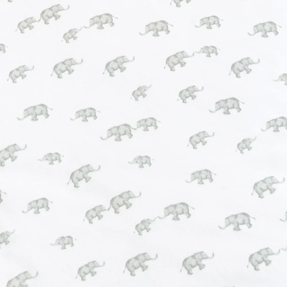 Jersey Fitted Sheet 2pk - Watercolour Elephant