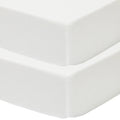 Jersey Fitted Sheet 2pk - White