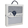Jersey Fitted Sheet 2pk - Grey Stripe/Melange