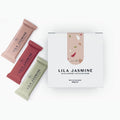 Lila Jasmine bars against white background.