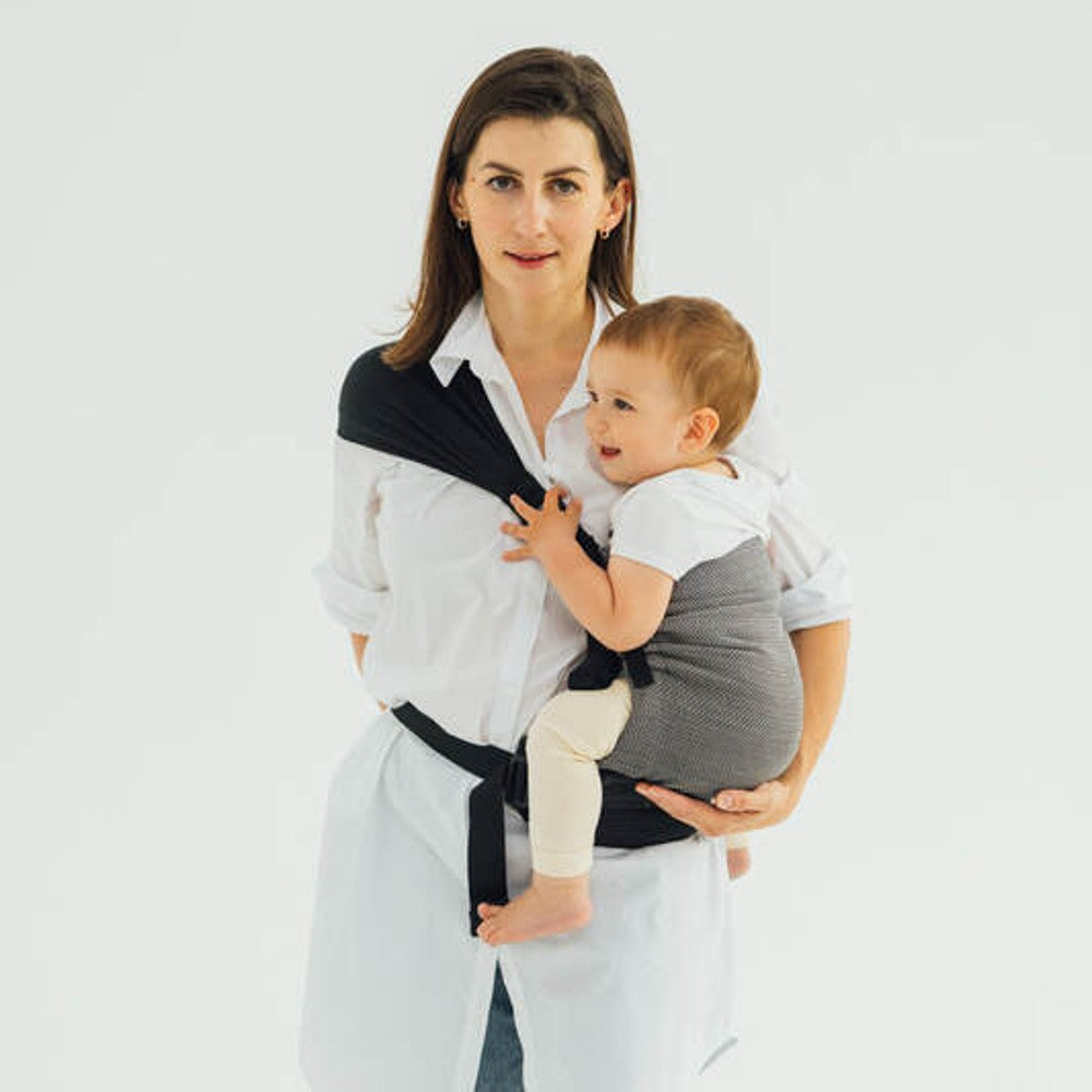 LennyHip Carrier - Herringbone - Ombre Grey
