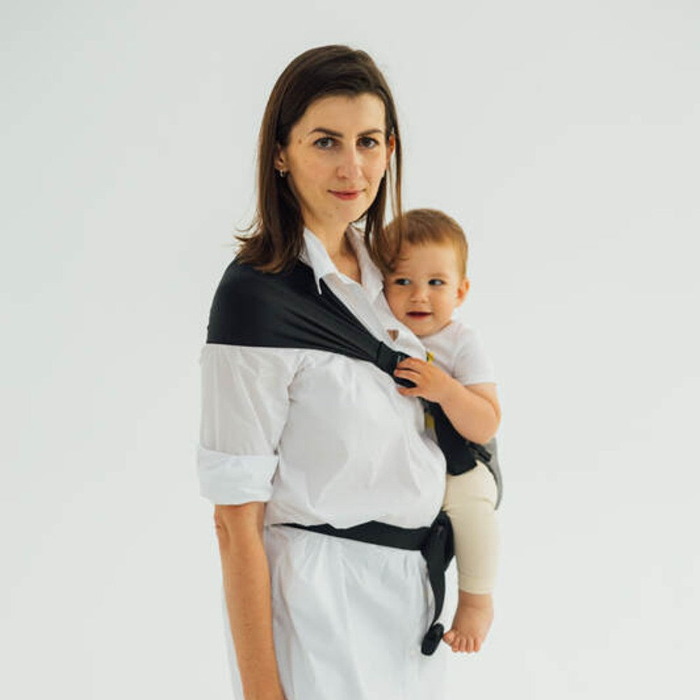LennyHip Carrier - Herringbone - Ombre Grey