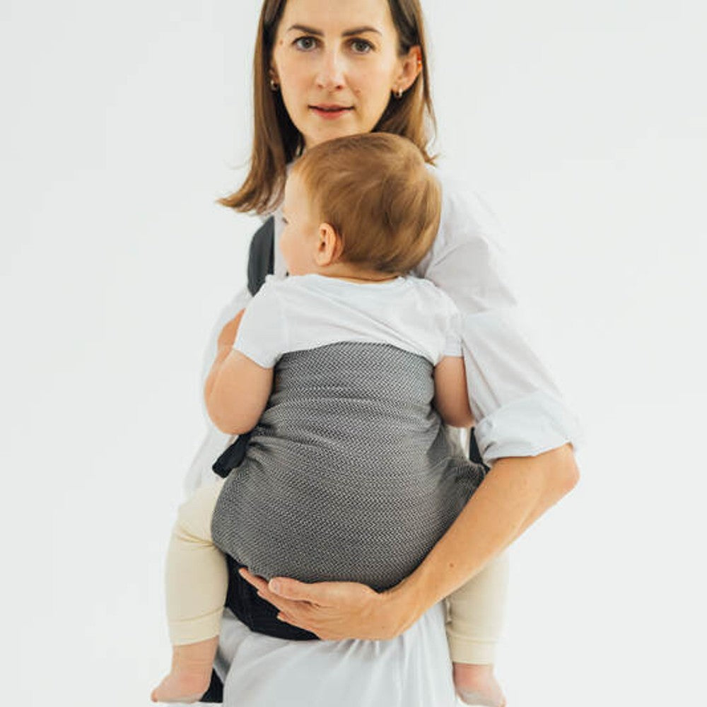 LennyHip Carrier - Herringbone - Ombre Grey