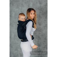 Lenny Preschool Carrier - Herringbone - Ebony Black