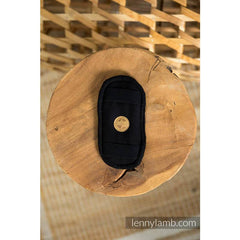 Lumbar Support - Little Herringbone Black Ebony