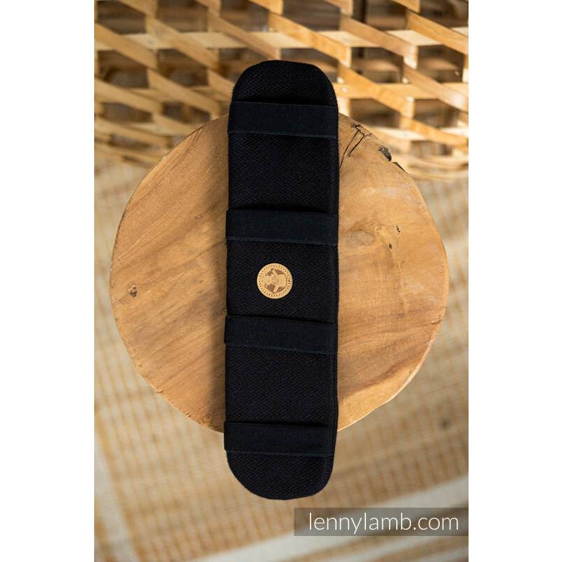 Lumbar Support - Little Herringbone Black Ebony