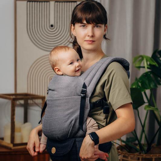 LennyLight Carrier - Herringbone - Little Herringbone Ombre Grey