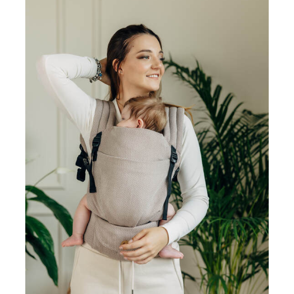 LennyLight Carrier - Herringbone - Little Herringbone Almond
