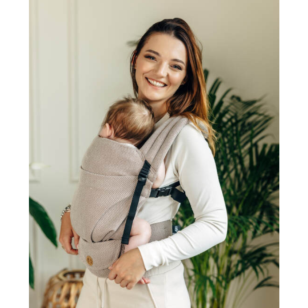 LennyLight Carrier - Herringbone - Little Herringbone Almond