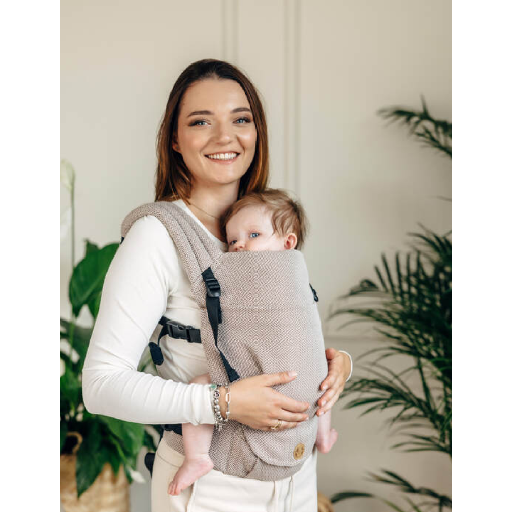 LennyLight Carrier - Herringbone - Little Herringbone Almond