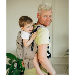 Lenny Preschool Carrier - Herringbone - Almond