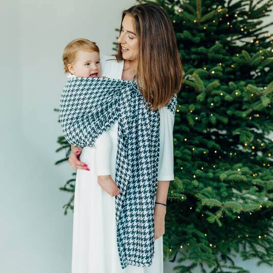 Cotton Blend Ring Sling - Pata De Gallo - Pixels