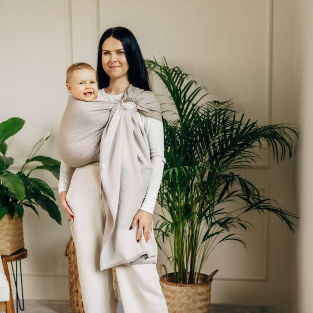 Herringbone Ring Sling - Little Herringbone Almond