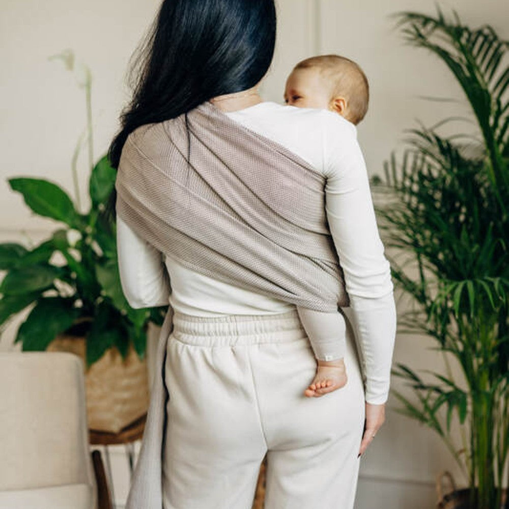 Herringbone Ring Sling - Little Herringbone Almond