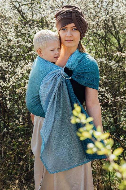 Herringbone Ring Sling - Little Herringbone Ombre Bebop