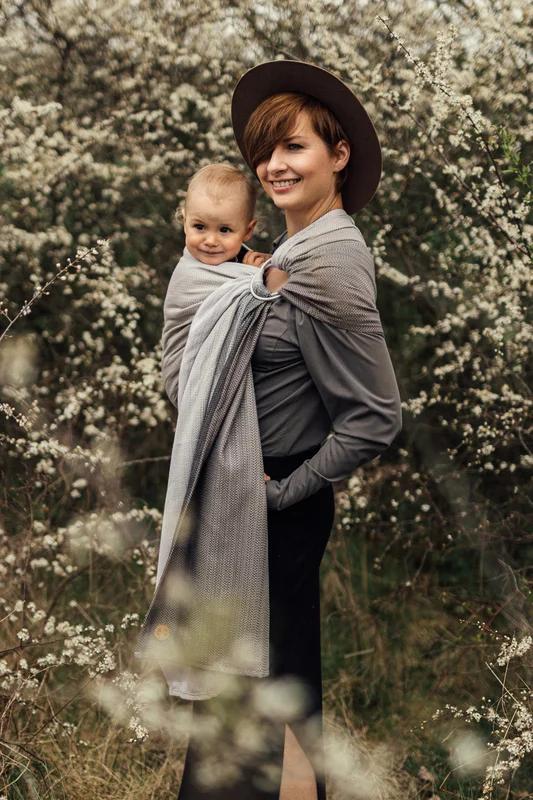 Herringbone Ring Sling - Little Herringbone Ombre Ragtime