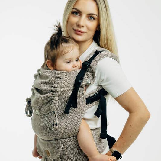 Lenny UpGrade Pro Carrier - Little Herringbone Almond