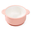 Pink Litill Lapsi bowl against white background.