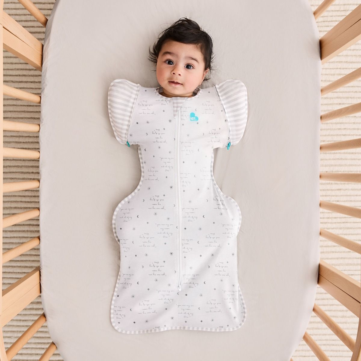 0.2 tog Swaddle Up Transition Bag Lite - You Are My White