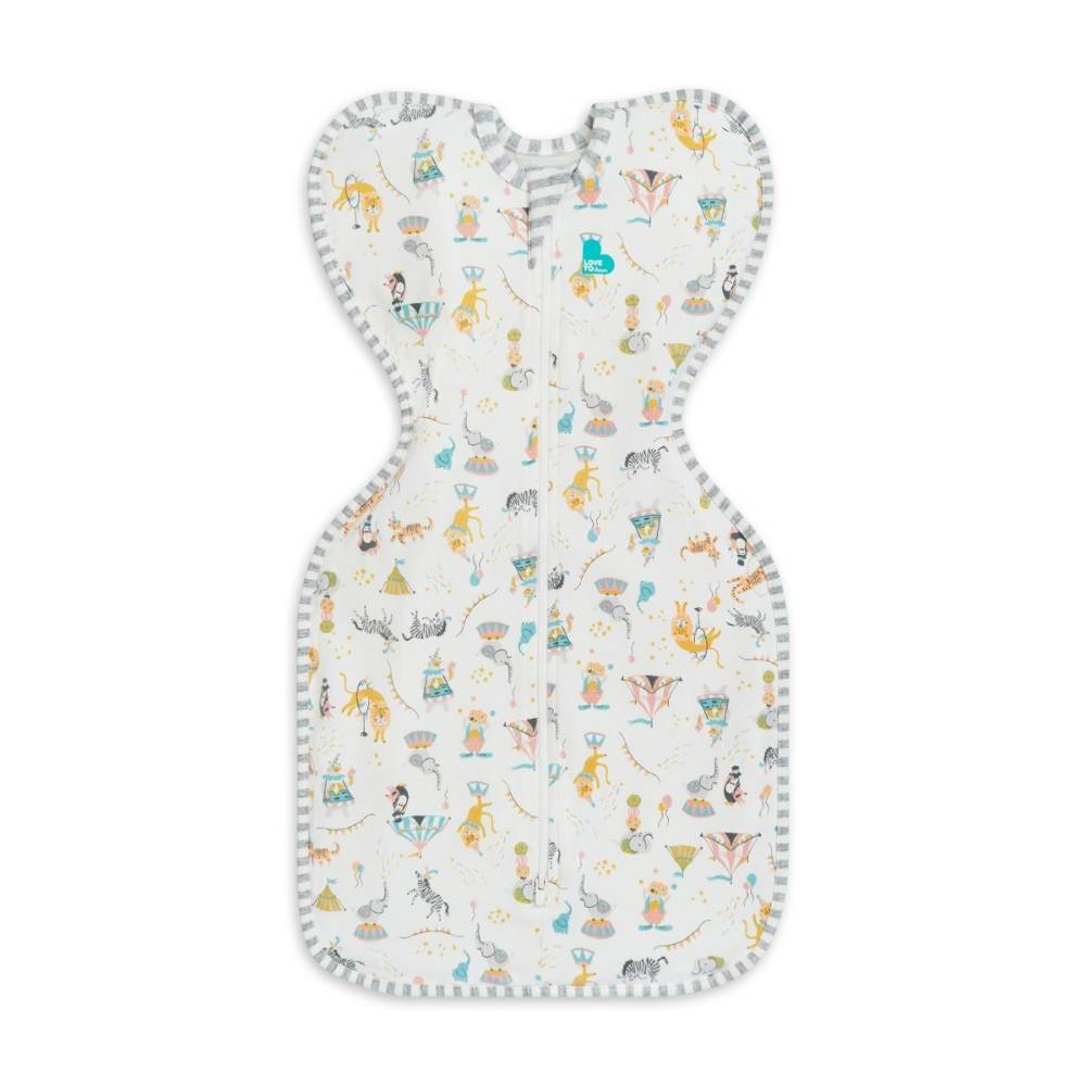 1.0 tog Swaddle Up Designer - Circus on a white background