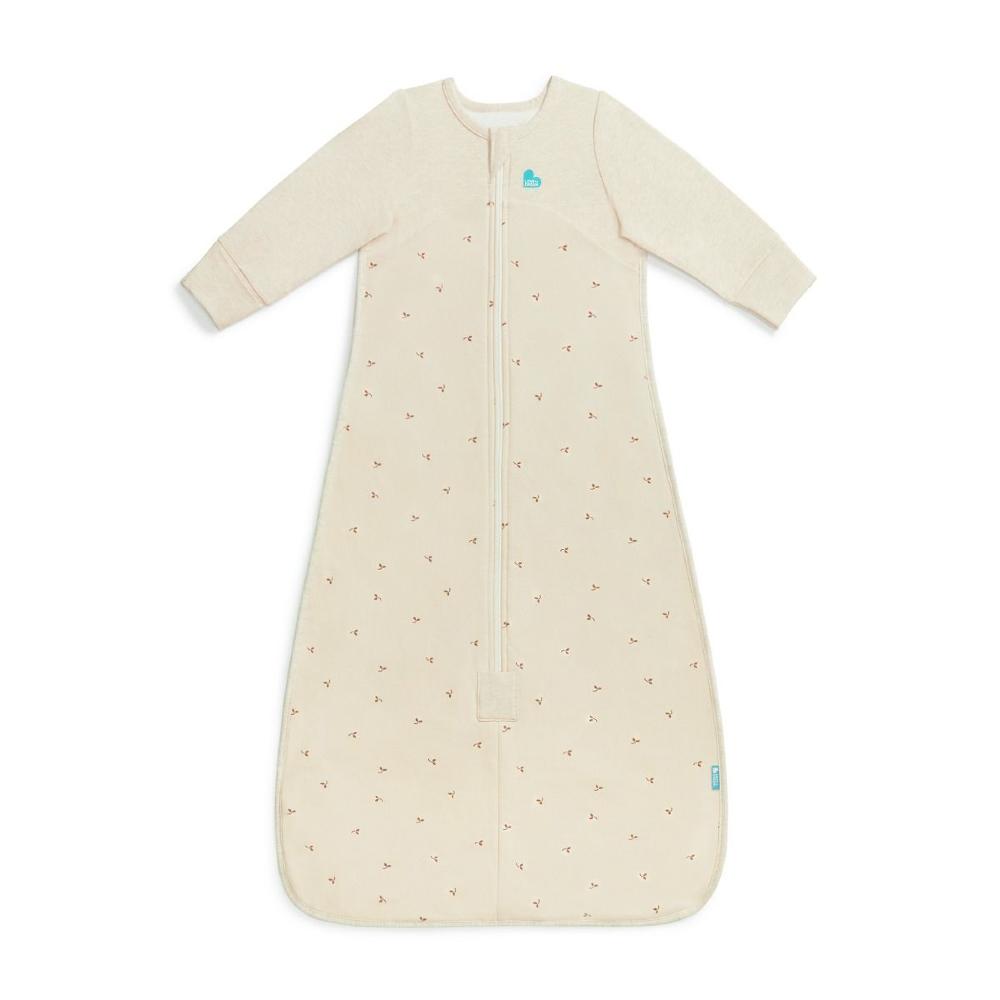 1.5 tog Long Sleeve Sleep Bag - Twigs Oatmeal on a white background