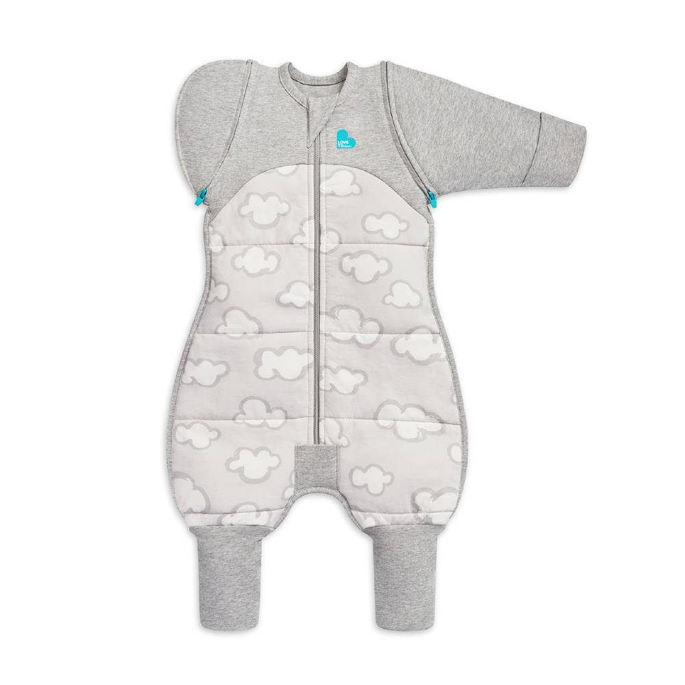 2.5 tog Swaddle Up Transition Suit - Daydreamer Grey on a white background