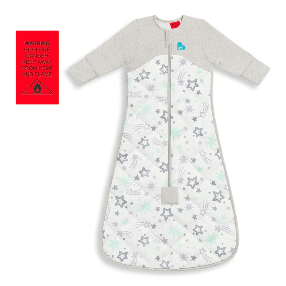 3.5 tog Sleeping Bag with Sleeves Extra Warm - Stars Mint