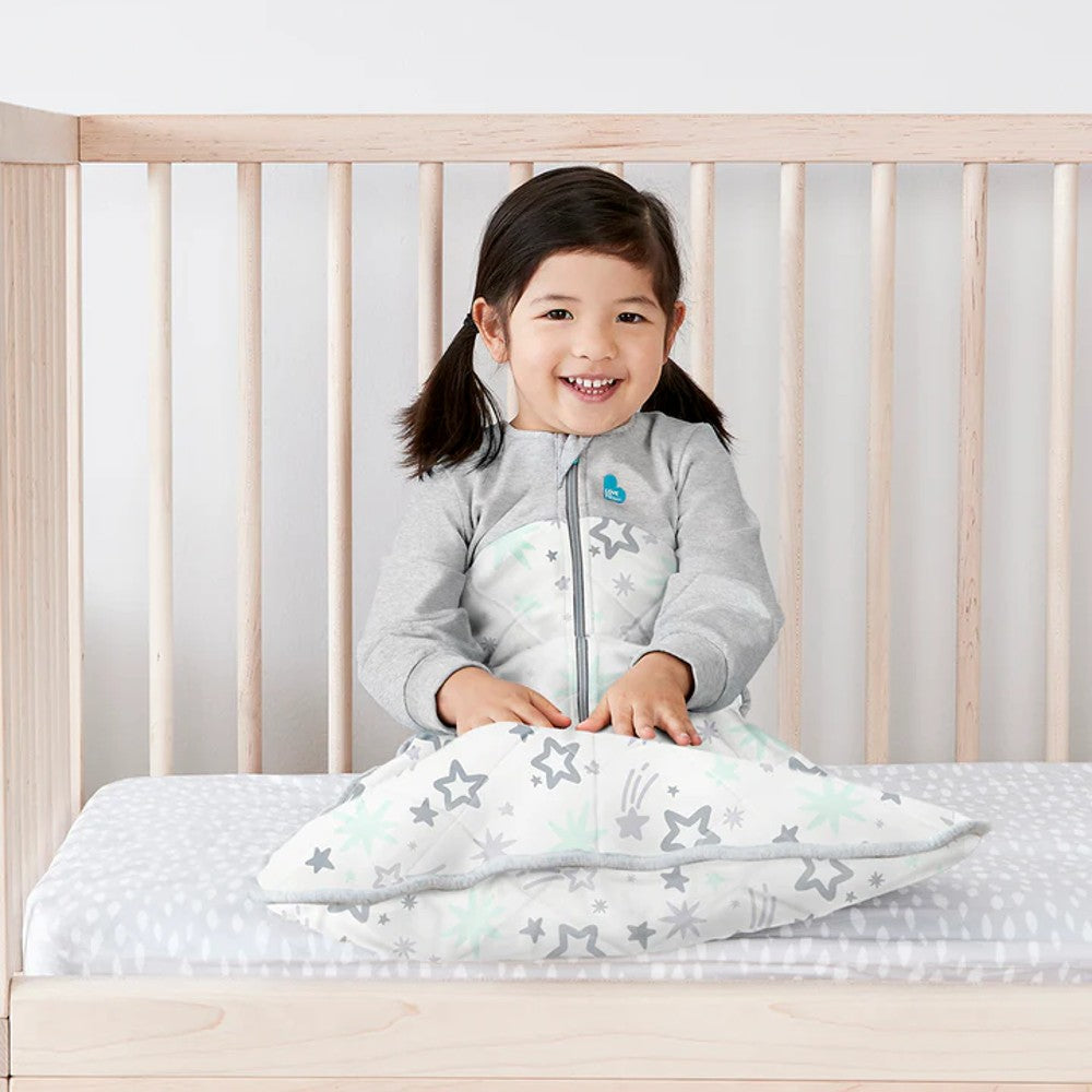 3.5 tog Sleeping Bag with Sleeves Extra Warm - Stars Mint