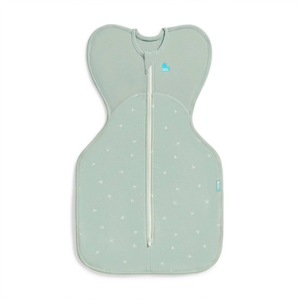 1.5 tog Swaddle Up All Seasons - Twigs Olive on a white background