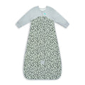 1.0 tog Organic Sleep Bag with Sleeves - Animal Olive on a white background