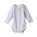 Cotton Long Sleeve Bodysuit - Lavender