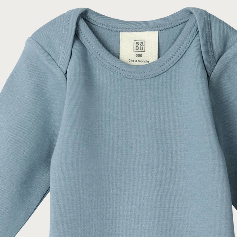 Cotton Long Sleeve Bodysuit - River