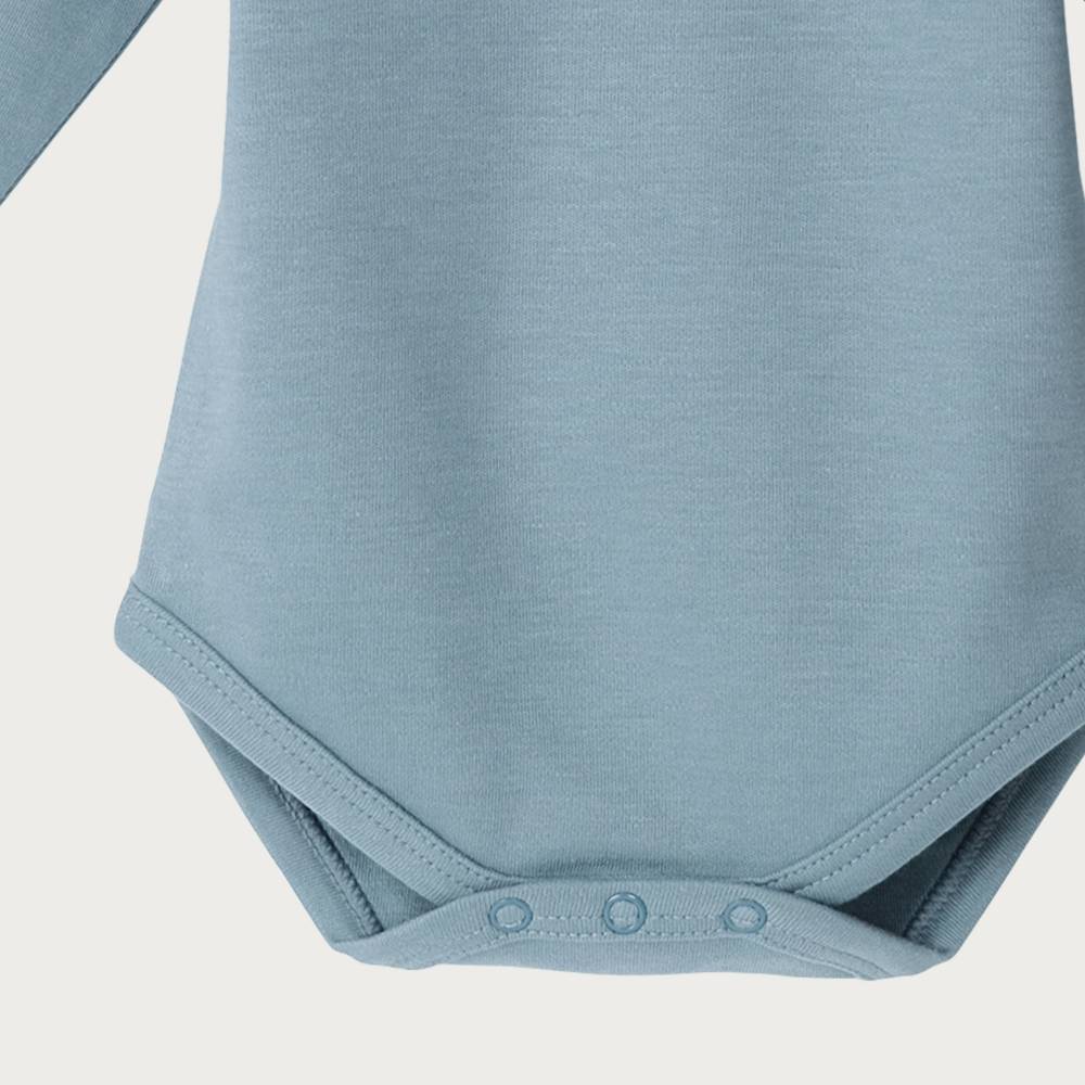 Cotton Long Sleeve Bodysuit - River