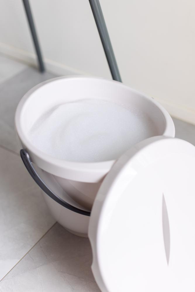 Bath Bucket with Lid - Pure Oat
