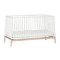 Luna Cot 140 x 70cm - White & Oak