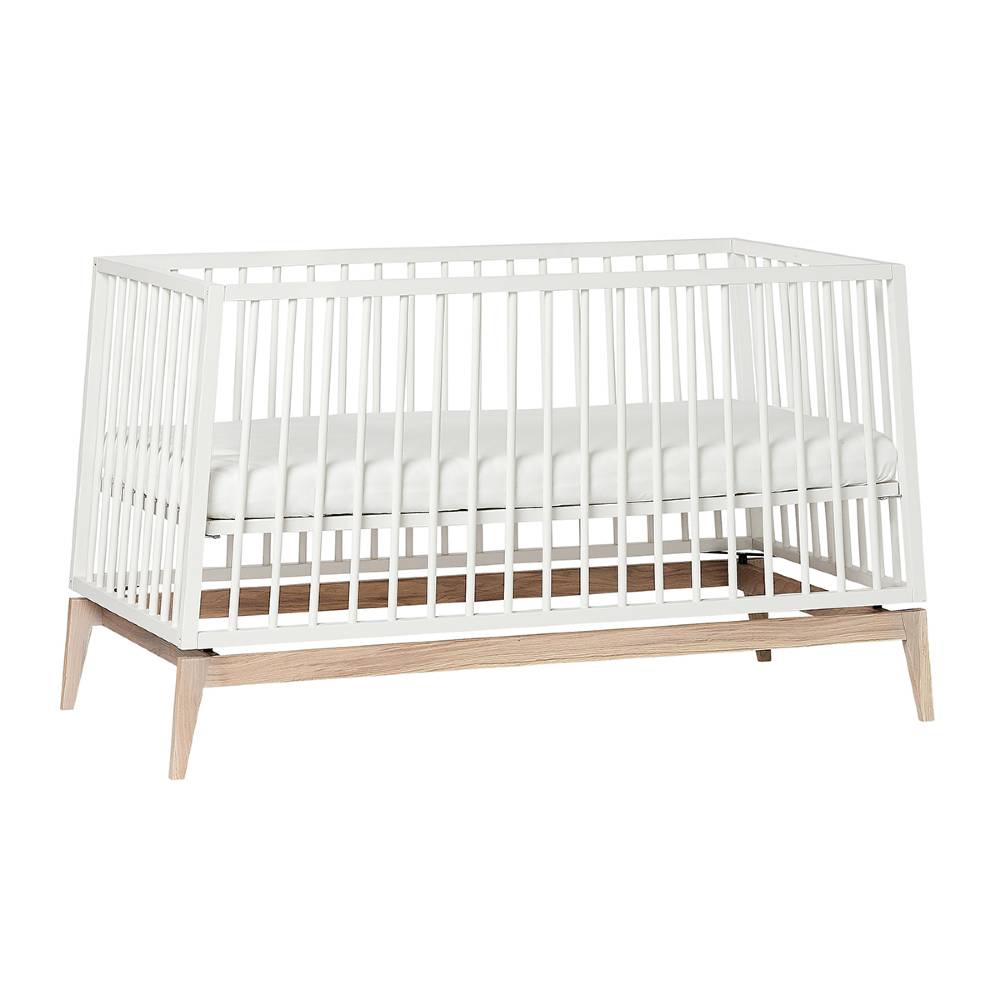 Luna Cot 140 x 70cm - White & Oak
