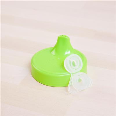 A Lime Green Re-Play No-Spill Cup Lid Only - Lime Green on a white background